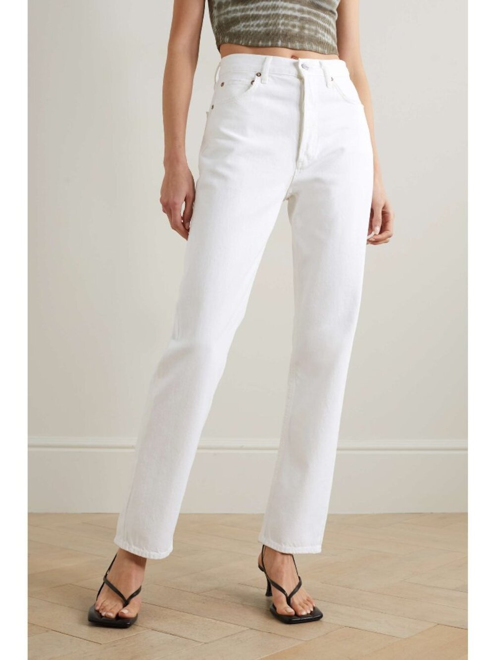 AGOLDE Cream White Straight Leg Jeans Size 25